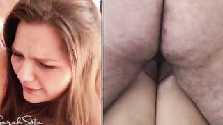 Her first painful anal - Painal - Cum on her asshole