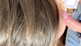 Mouth fucking chubby bbw and giving her a facial