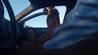 Dickflash for a old lady at the truck stop on concealed web cam
