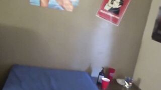 Dude Craves Devastation fits three massive cocks in mouth and ass making him scream