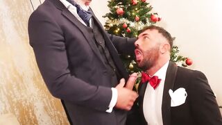 Slaying the Holiday Season Max Devours Adams Towering Cock