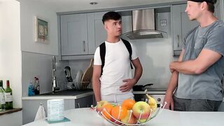 Step Brother Seduction  Cum on My Ripped Abs