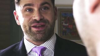 Filthy Office Romp Beau Butler Devours Allen King at Pinstripe Realty Worldwide
