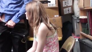 The Officers Pleasure Ariels Blasted Tight Body on the Desk