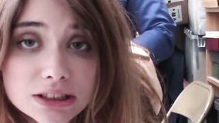 The Officers Pleasure Ariels Blasted Tight Body on the Desk