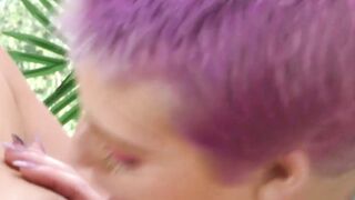 Rebel RWrecking Ball Petite PinkHaired Kitten Tames Elderly Milf