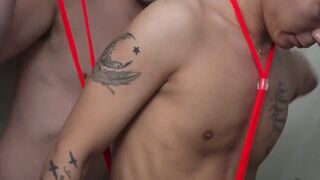 Sexy Asian Kouya raw rides the massive dong of athletic Hiroya