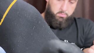 SoleMatesXXX.com   Bearded Bronx Blasts Off in SweatSoaked Solo Foot Frenzy