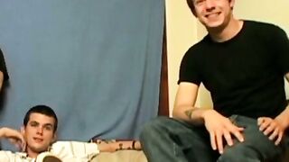 Threeway Tease Straight Buddies Cain and Eli Seduce Blinx with Fleshjack Frenzy
