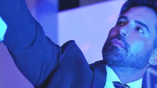 Explicit businessman Lazzarato lays out his erotic moves on airborne MC Gus.