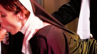 Sinful Debauchery Twins taken by Two Holy Men