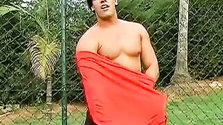 Sweaty Seduction Brazillian Stud Unleashes beast in the Outfield