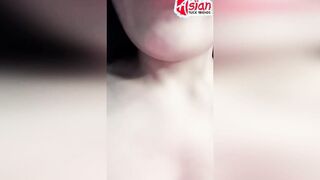 Close-up amateur Thai cunt rubbing
