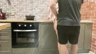 I pounded the hostess into the kitchen, because she teased me, and finished on her booty. FeralBerryy
