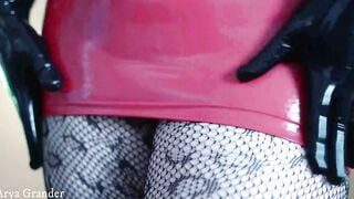 rubber gloves bondage showing off sexsual scene