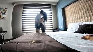 Full clip of Isis Hotwife liberal Mexican swinger ex-wife fucking into front of her hubby