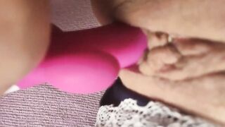 Vagina Masturbation with Dildo