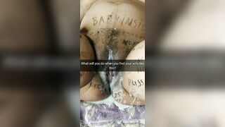 What would you do if you found your wifey after a gang bang like this?