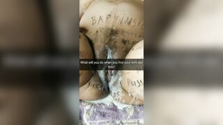 What would you do if you found your wifey after a gang bang like this?