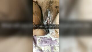What would you do if you found your wifey after a gang bang like this?