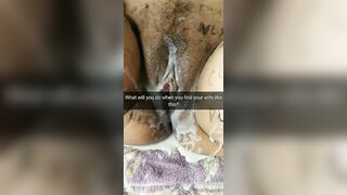 What would you do if you found your wifey after a gang bang like this?