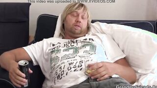 goddess granny 3some with stranger into hotel room