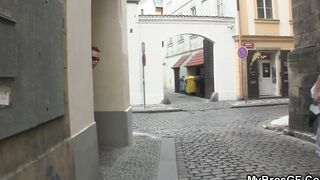 His blonde lover spreads legs for another man