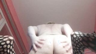 Oiled pounded and squirt