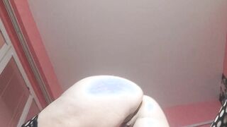Oiled pounded and squirt