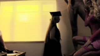 Sensual schoolgirls are ready to satisfy this group of guys