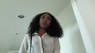 18yo Thin African Annette Does 1st Anal Into Casting