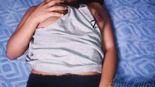 Hispanic teenagers is plowed on all fours by her next door and ends up with her vagina full of cum