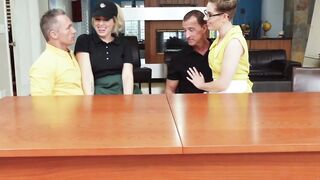 Coed Carnality Blonde Bangers Brutally Banged