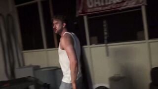 Motor sluts get it on in the parking lot with Jack Vandal