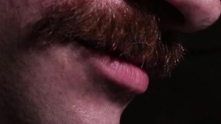 Blonde Sherman Maus inserts a massive DILDO in his ass then proceeds to wank his dick