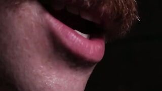 Blonde Sherman Maus inserts a massive DILDO in his ass then proceeds to wank his dick