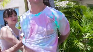 SleazySecrets.com  BBFs Get Down with Dastardly Dude in Craziest poz foursome