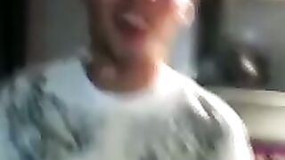 Big dick amateur young man loves playing with his fleshlight
