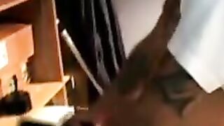 Big dick amateur young man loves playing with his fleshlight