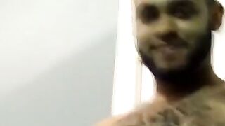 SweatySlave.com  Hairy Ebony Dominant Takes Young White Sub