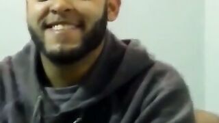 SweatySlave.com  Hairy Ebony Dominant Takes Young White Sub