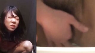 Public Obsession Asian Siren Uses Filthy Bathroom to Get Off