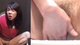 Public Obsession Asian Siren Uses Filthy Bathroom to Get Off