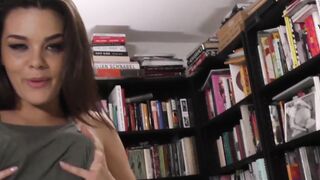 Brunette Bombshell Kimber Woods Takes on the Mile High Club