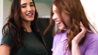 SULTRY STORMS Redhead Sensation Myra Moans Teases Buxom Beauty Chloe Amour into a Sizzling Sapphic Seduction Thatll Leave You Begging!