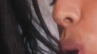 Sultry latex seductress seduces and conquers innocent young beauty