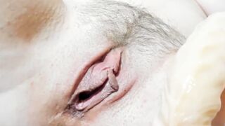 Long Vibrator fucking cunt