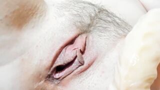 Long Vibrator fucking cunt