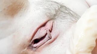 Long Vibrator fucking cunt
