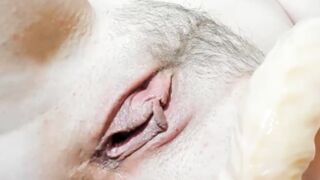 Long Vibrator fucking cunt